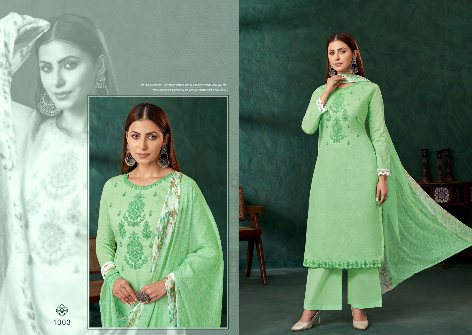 Aziza By ZSM Pure Cotton Pakistani Suit Catalog